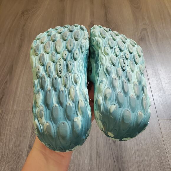 Merrell Hydro Slides Rubber Green Outdoor Waterproof Camping unisex M 7.5 W 9 - Picture 8 of 10